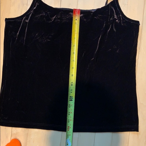NWT Gap Black Velveteen Tank Top XL - Picture 6 of 6